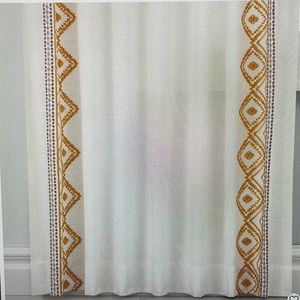 Light filtering curtains white/ yellow